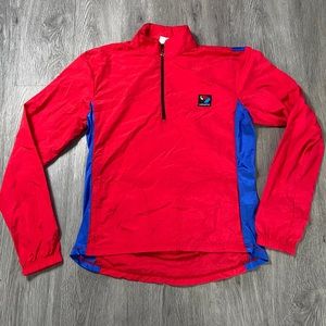 Vintage 80s Bellwether Quarter Zip Nylon Jacket L